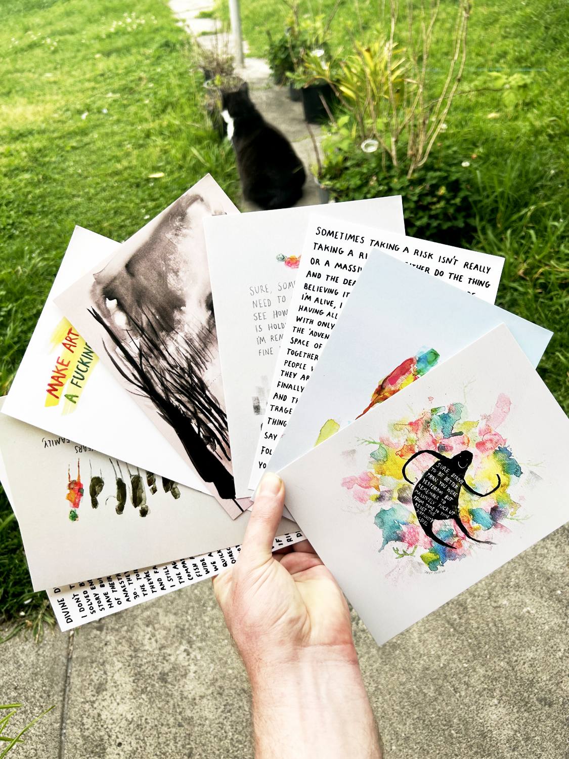 Large Art Postcards Series 4 (bundle of 8, size A5)